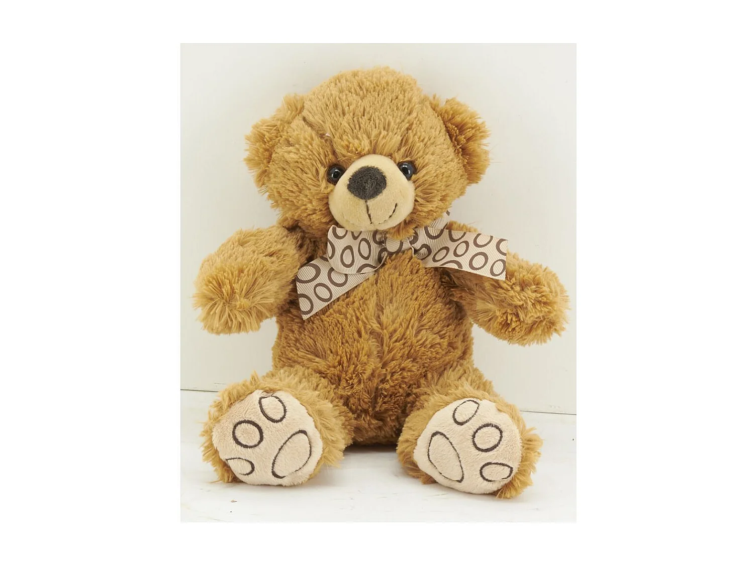 Peluche ours en acrylique brun 20 cm