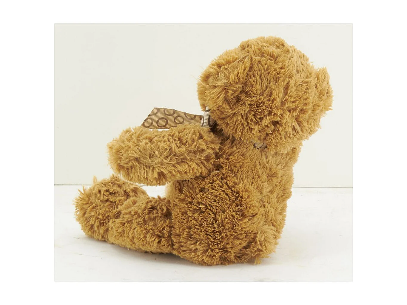 Peluche ours en acrylique brun 20 cm