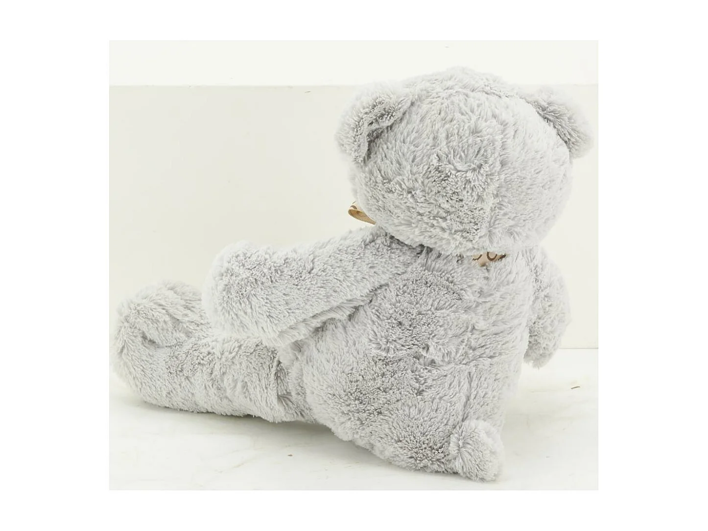 Peluche ours en acrylique gris 30 cm