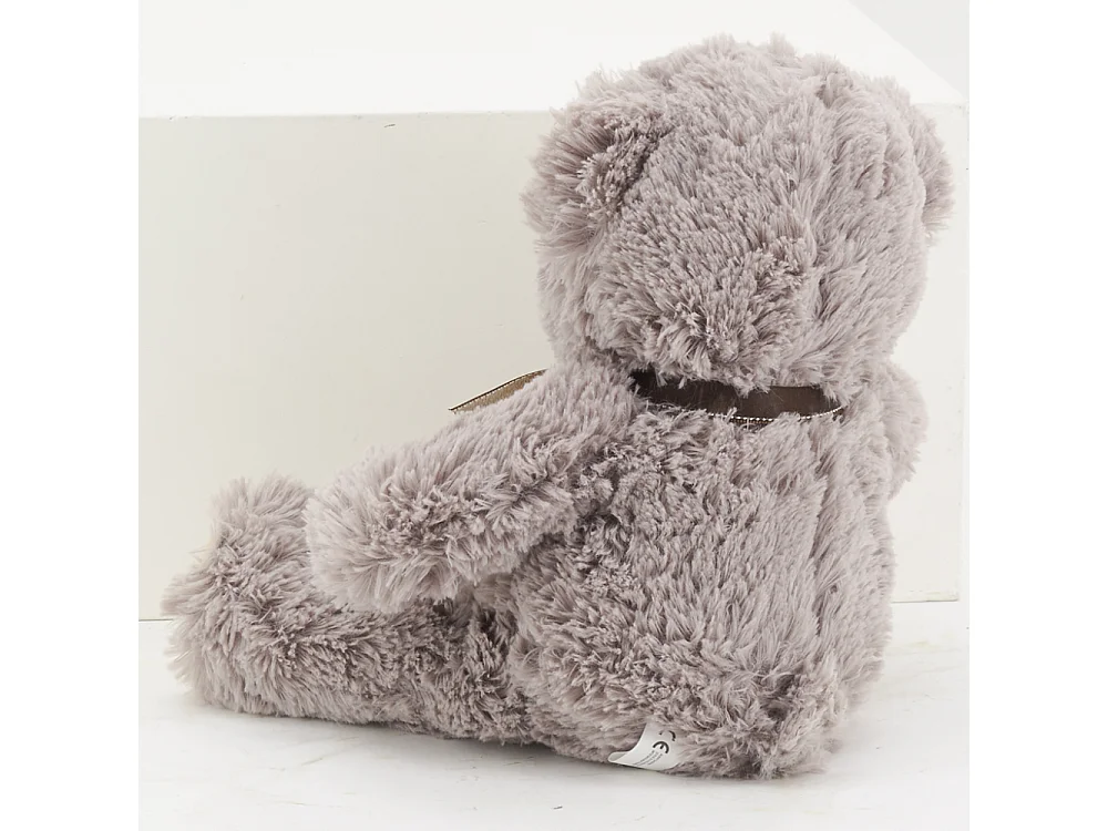 Peluche ours en acrylique gris foncé 30 cm