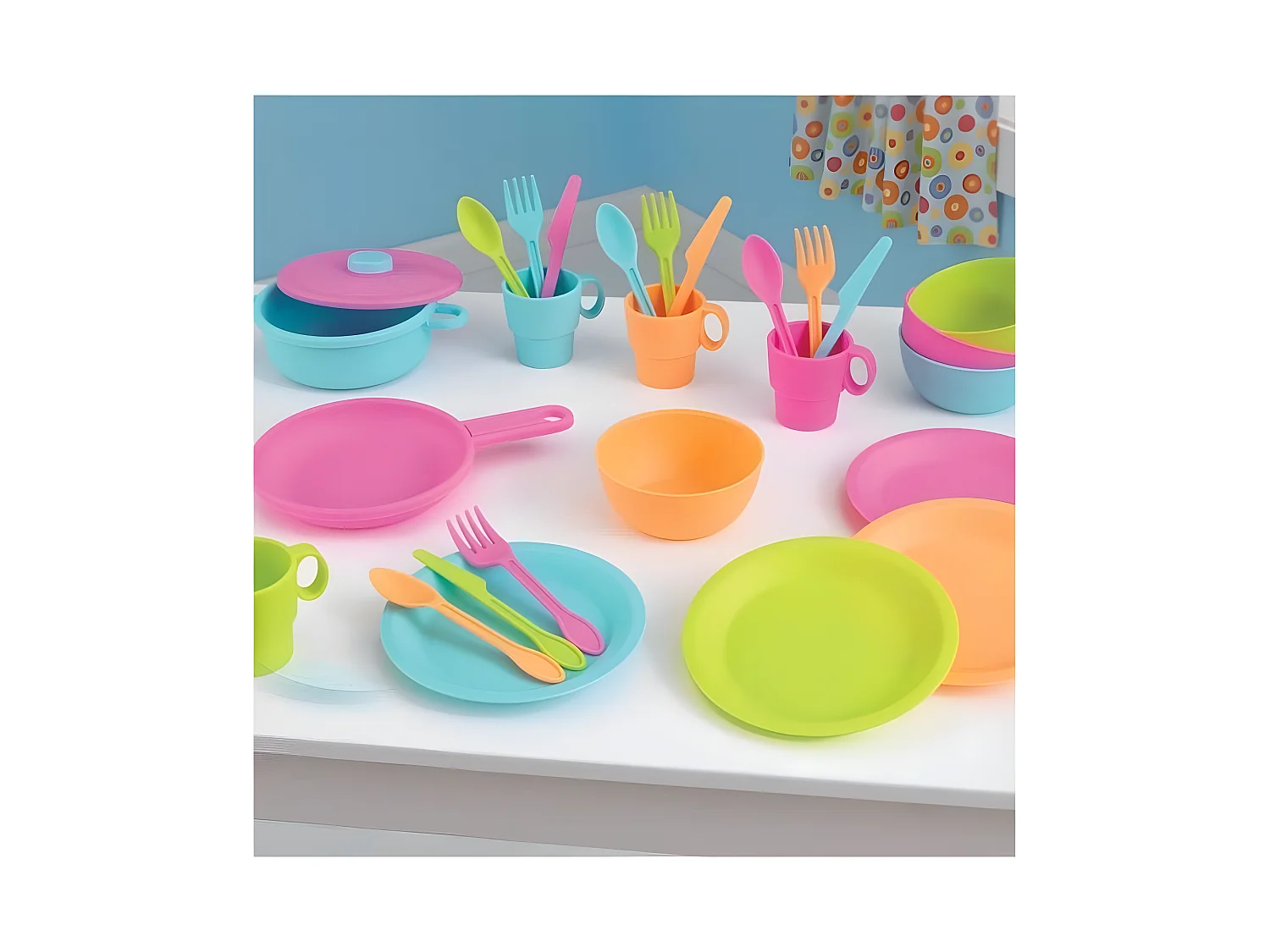 Set di pentole per bambini 27 pezzi piatti e utensili