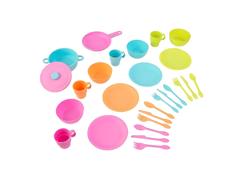 Juego de utensilios de cocina para niños 27 piezas platos y utensilios
