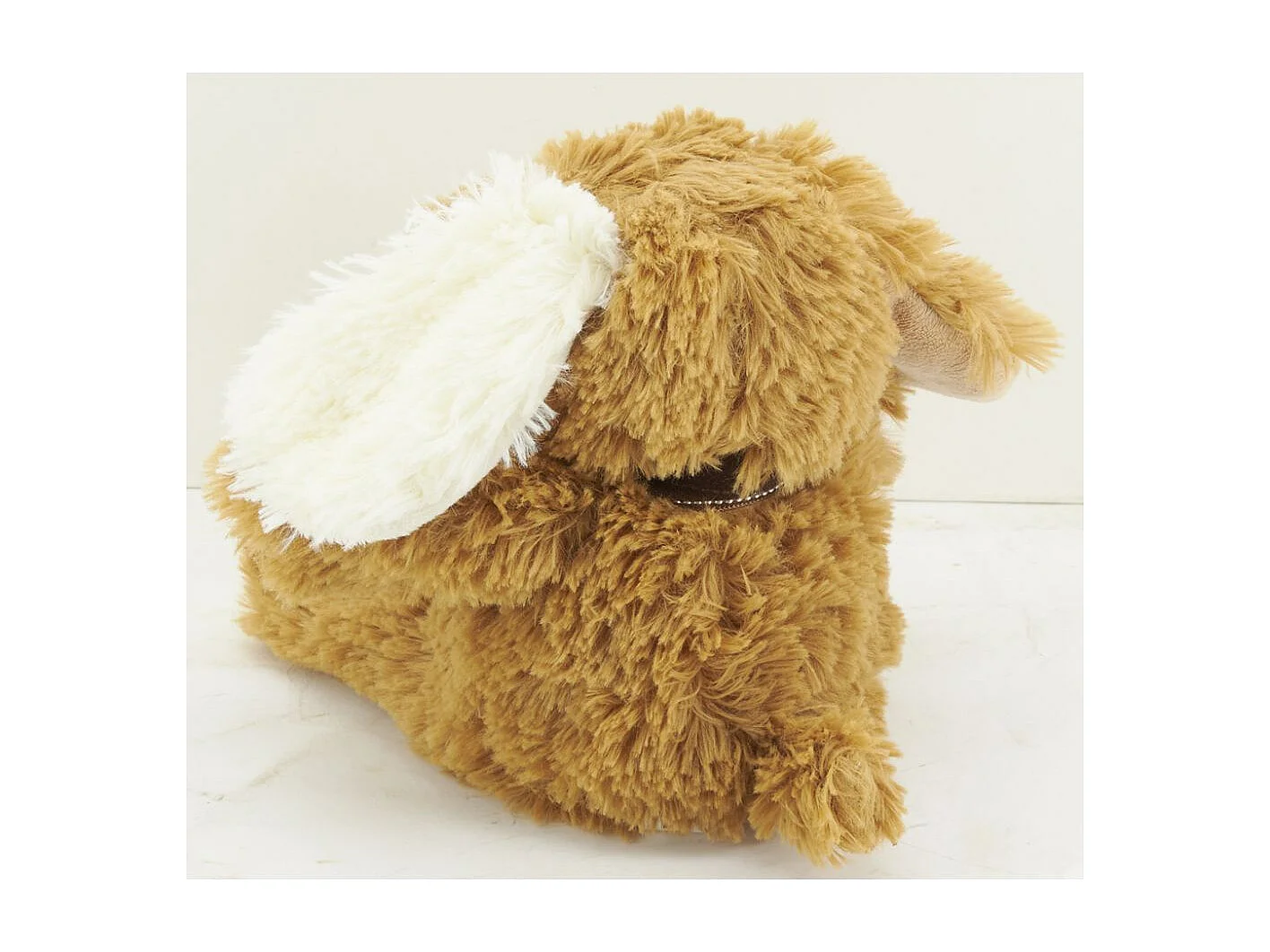 Plüschtier Hund aus braunem Acryl 20 cm