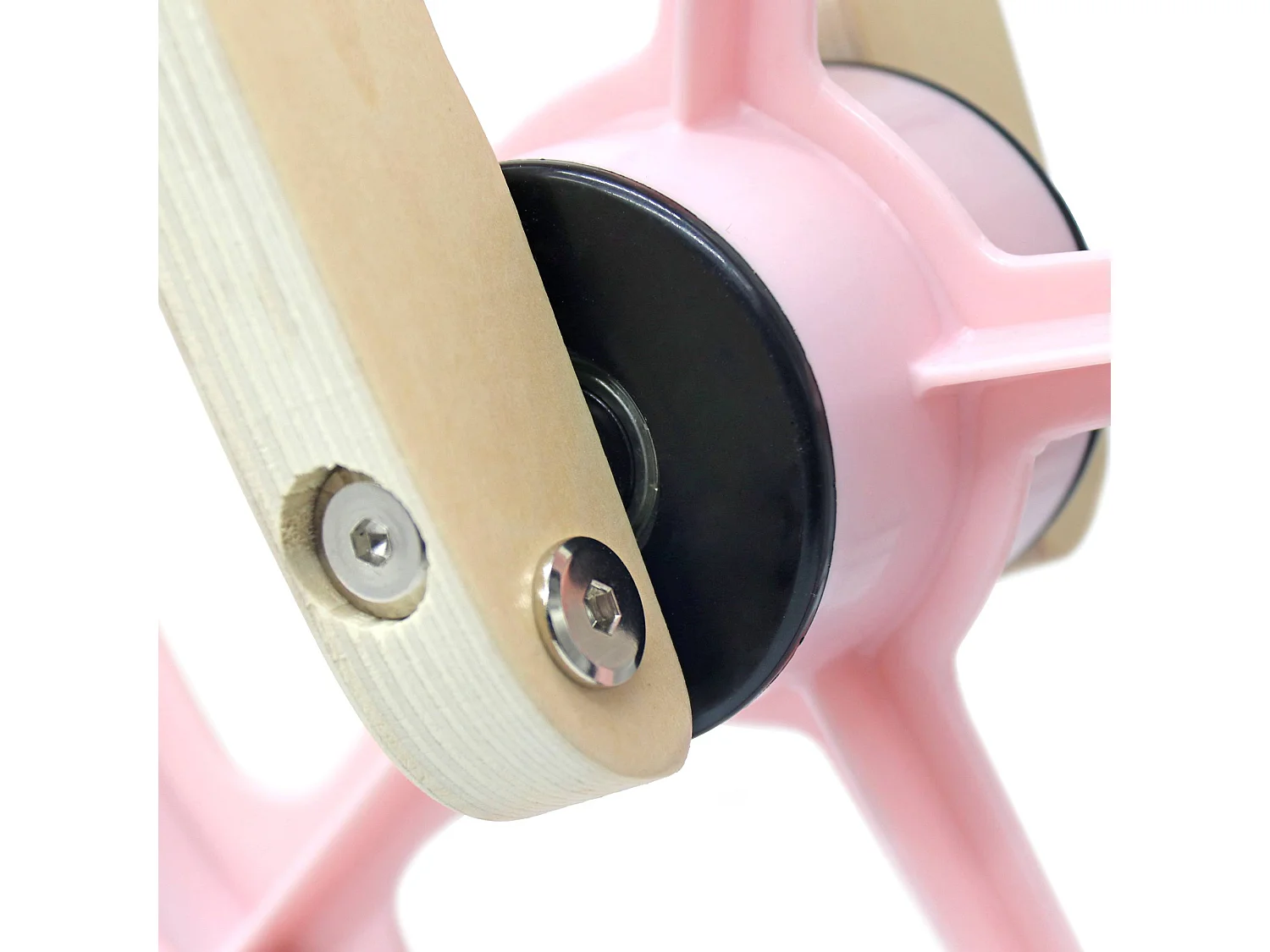 Vélo Sans Pédales Montessori Robincool Little Pilot 85x37x52 cm Draisienne en Bois Éco Réglable 3 Hauteurs Couleur Rose