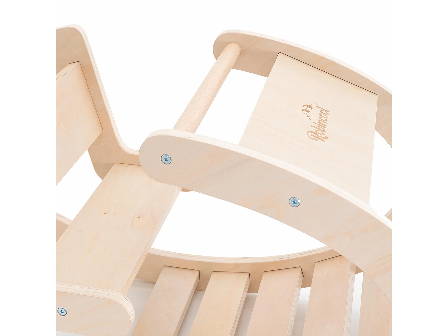 Balancín Montessori Método Pikler Robincool Waves 78x44x46 cm de Madera Ecológica que Fomenta el Desarrollo Psicomotor