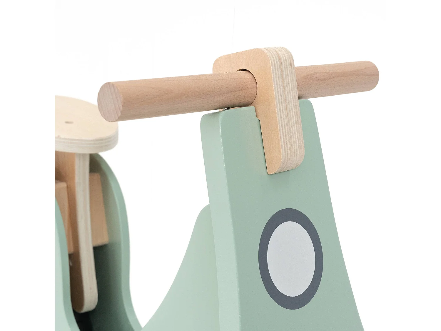 Moto per Bambini Senza Pedali Montessori Robincool Motorbike 73x27x51 cm Triciclo in Legno Ecologico Color Verde