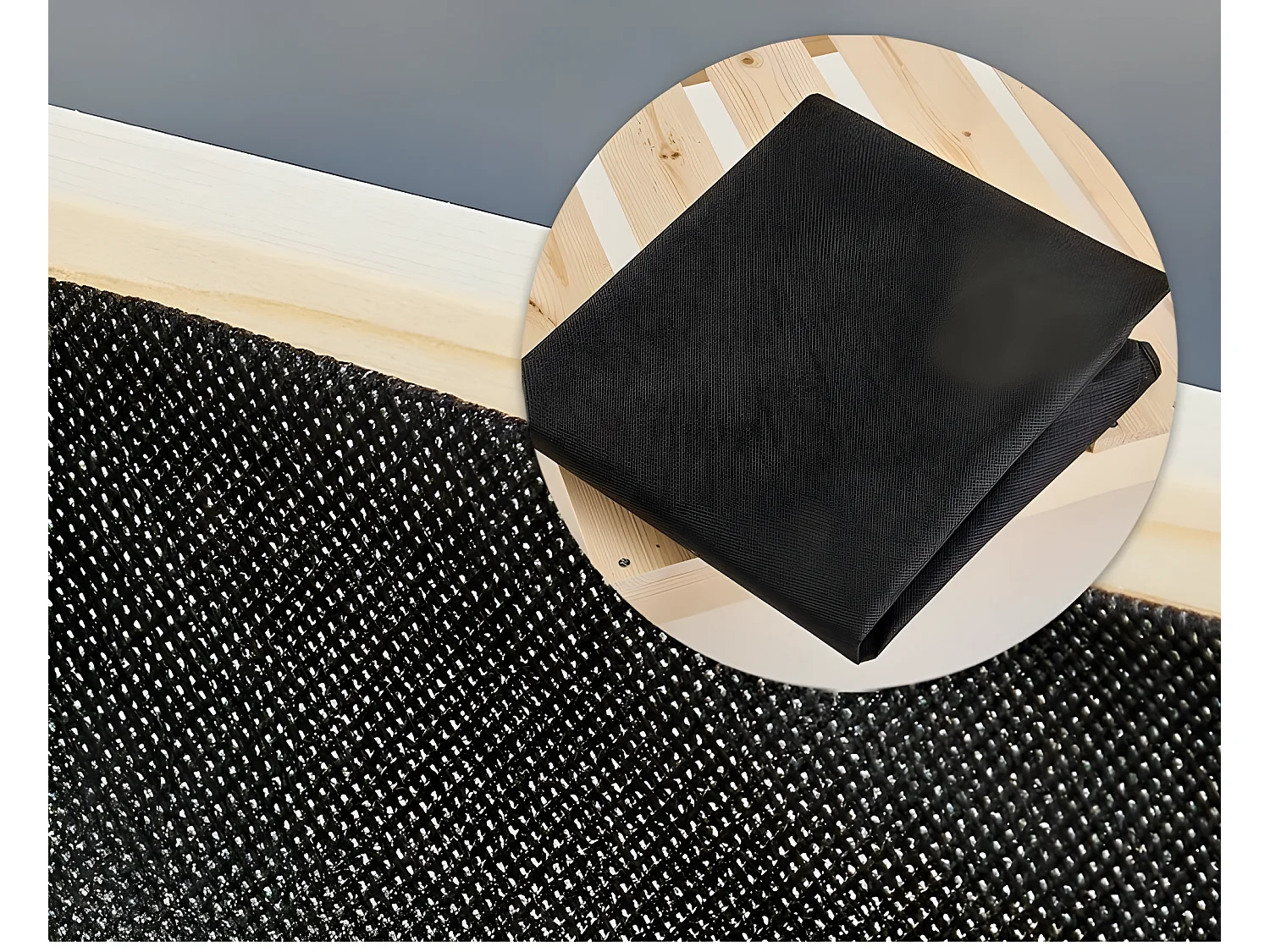 Carré potager sur pied en bois de pin avec roulettes de haute qualité modèle "510"