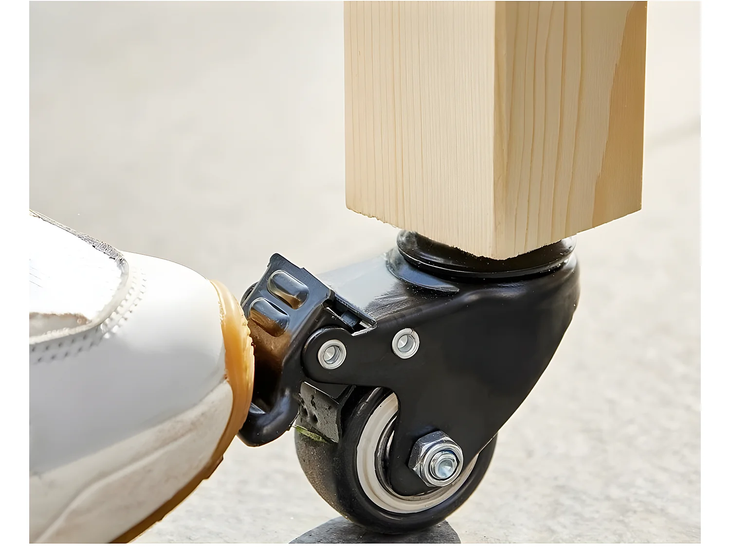 Carré potager sur pied en bois de pin avec roulettes de haute qualité modèle "510"