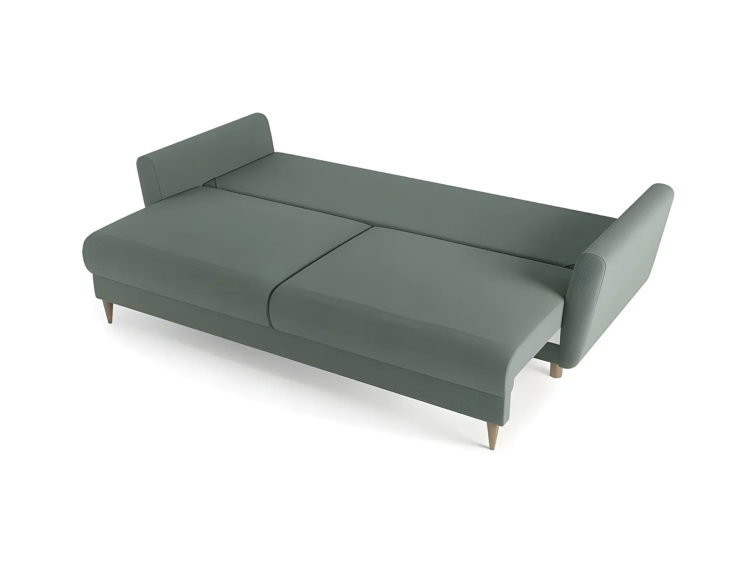 Canapé convertible 3 places tissu DAKKA NEVE34 235x98cm nuances vert
