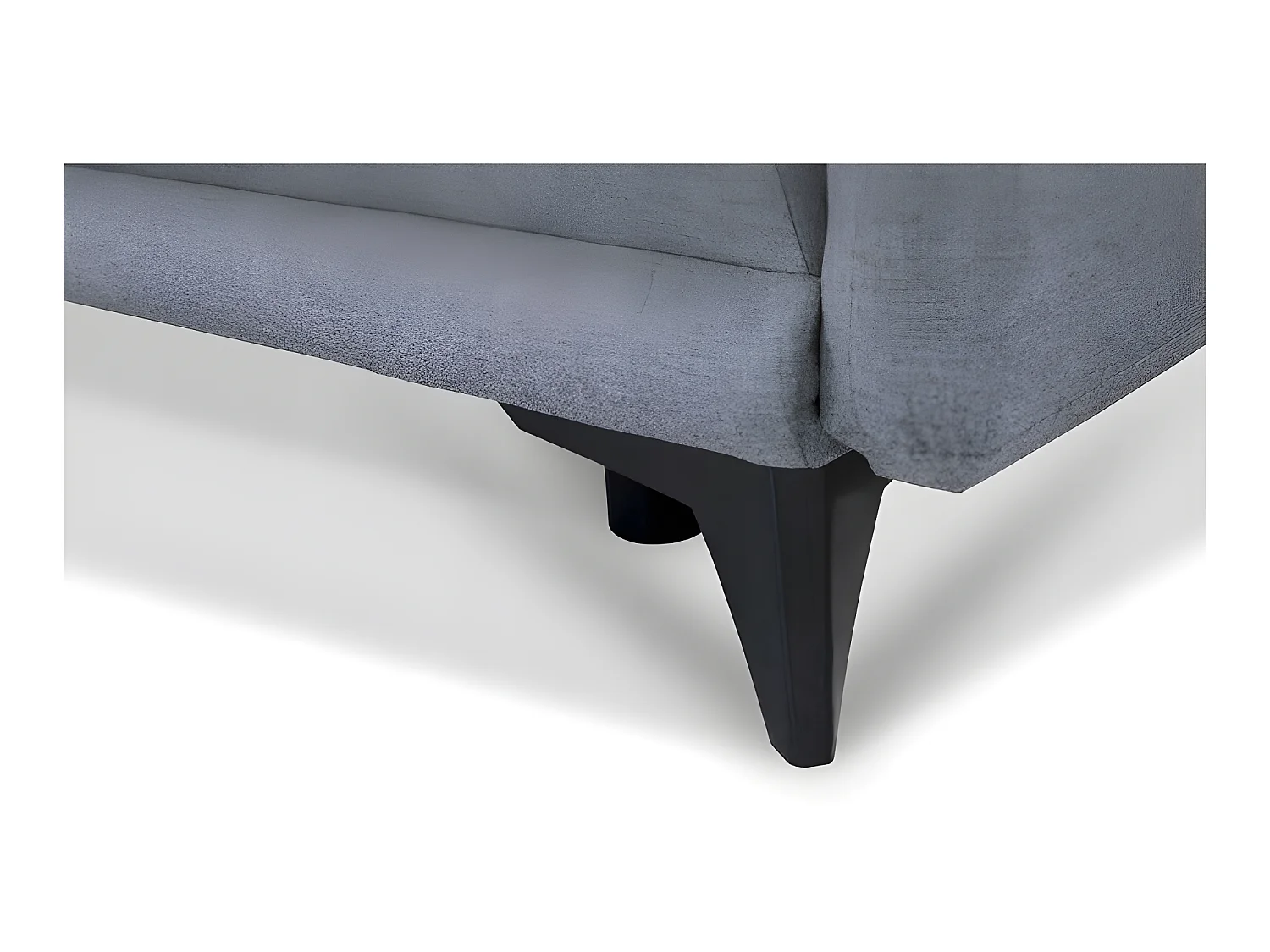 Canapé convertible 3 places tissu ROZI 3DL11 210x99cm ton gris