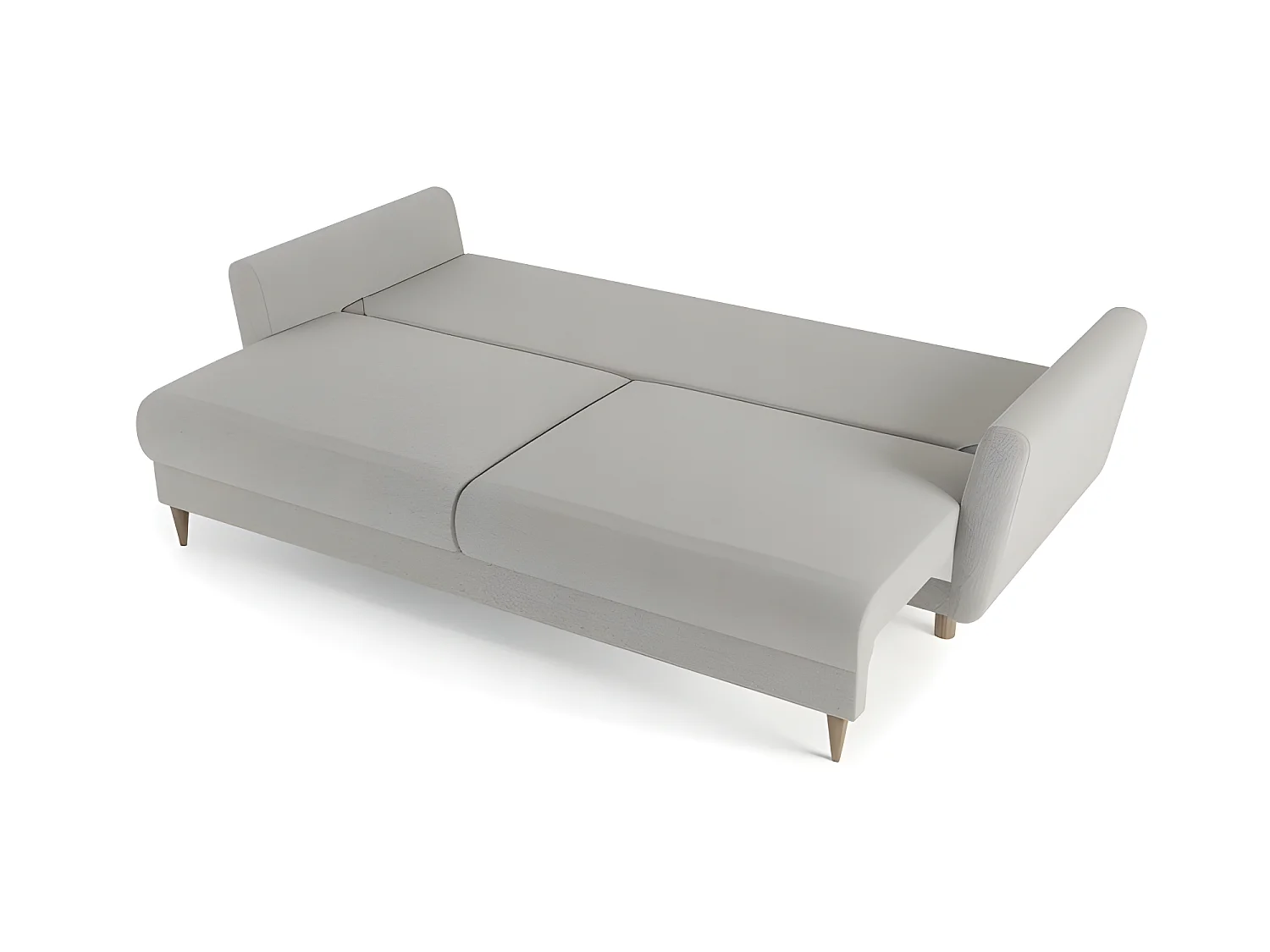 Canapé convertible 3 places tissu DAKKA NEVE13 235x98cm gris