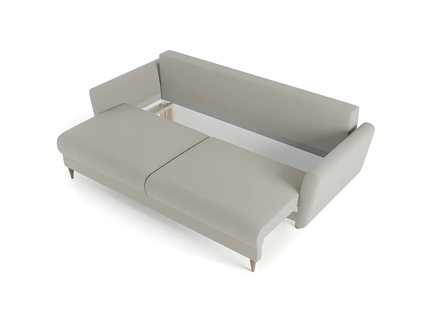Canapé convertible 3 places tissu DAKKA NEVE13 235x98cm gris