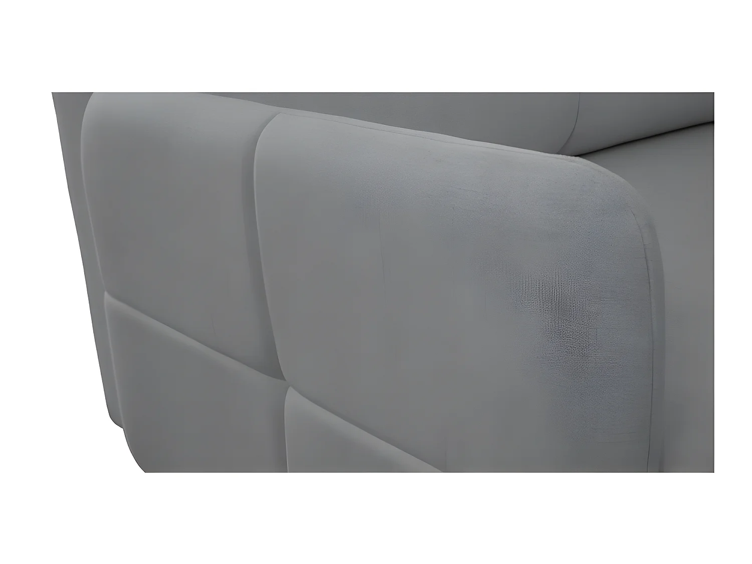 Canapé convertible 3 places tissu ZATEN NEVE85 210x99cm ton gris