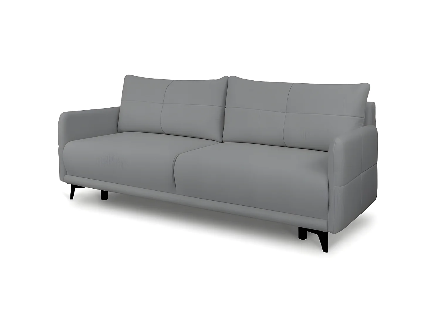 Canapé convertible 3 places tissu ZATEN NEVE85 210x99cm ton gris
