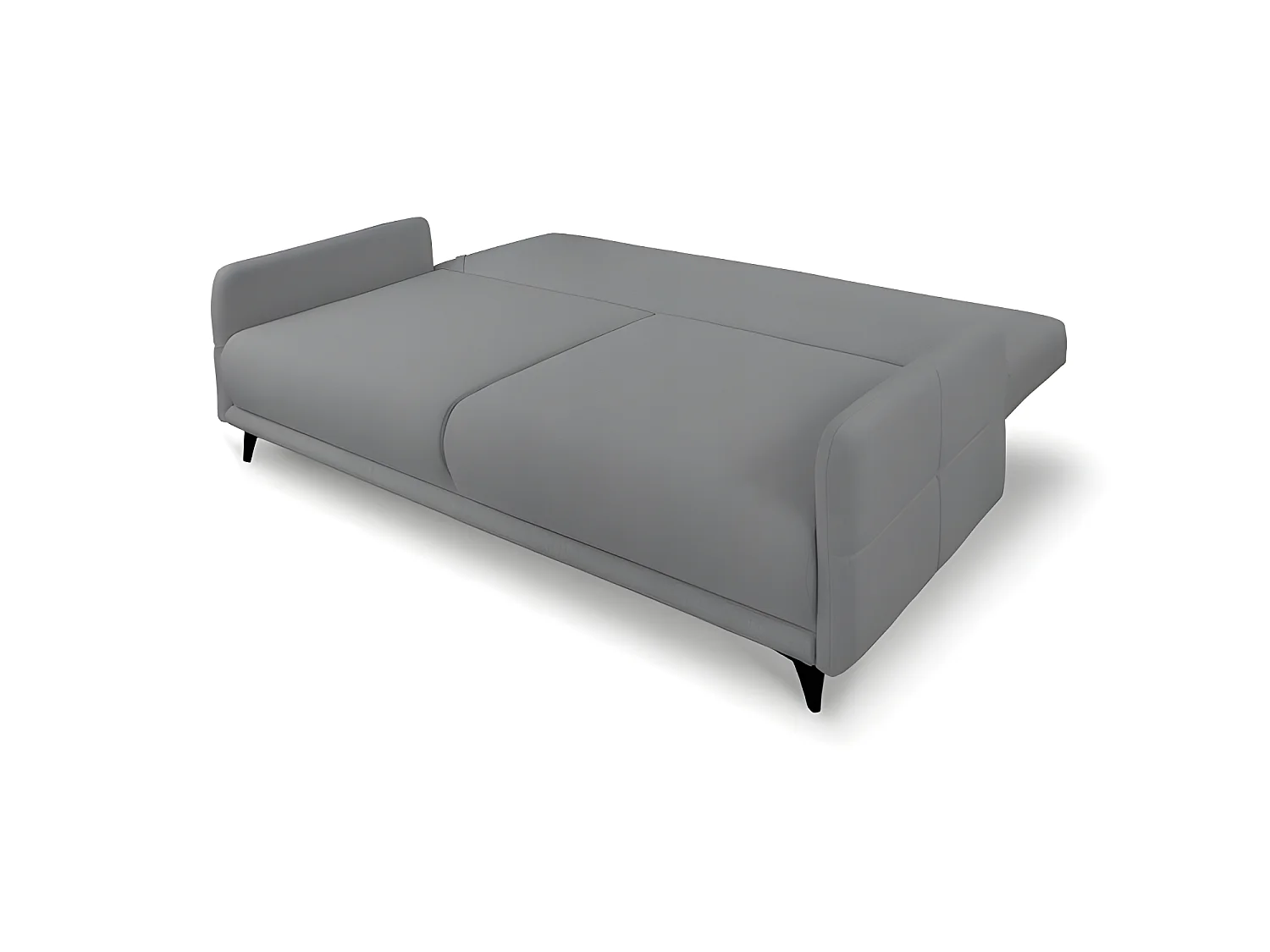 Canapé convertible 3 places tissu ZATEN NEVE85 210x99cm ton gris