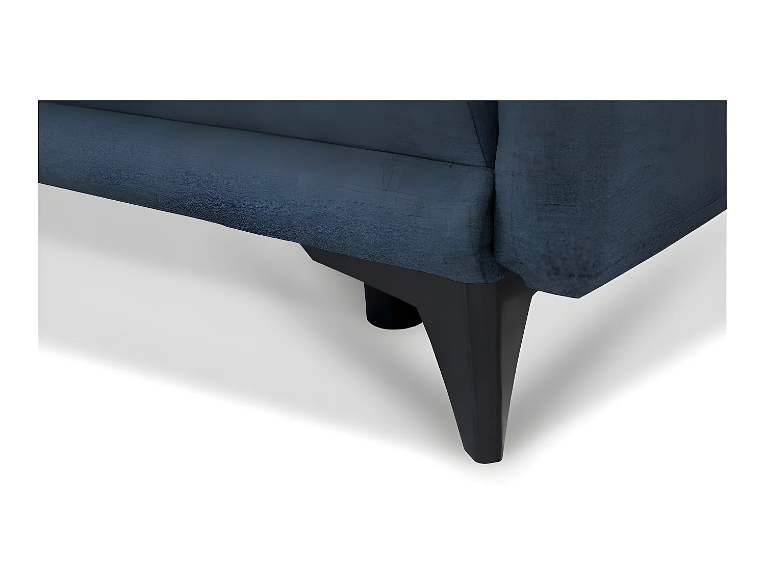 Canapé convertible 3 places tissu ROZI 3DL11 210x99cm ton bleu