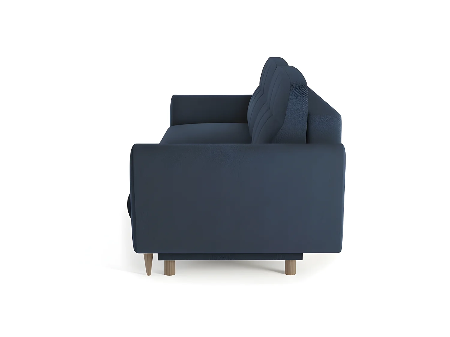 Canapé convertible 3 places tissu DAKKA NEVE77 235x98cm ton bleu