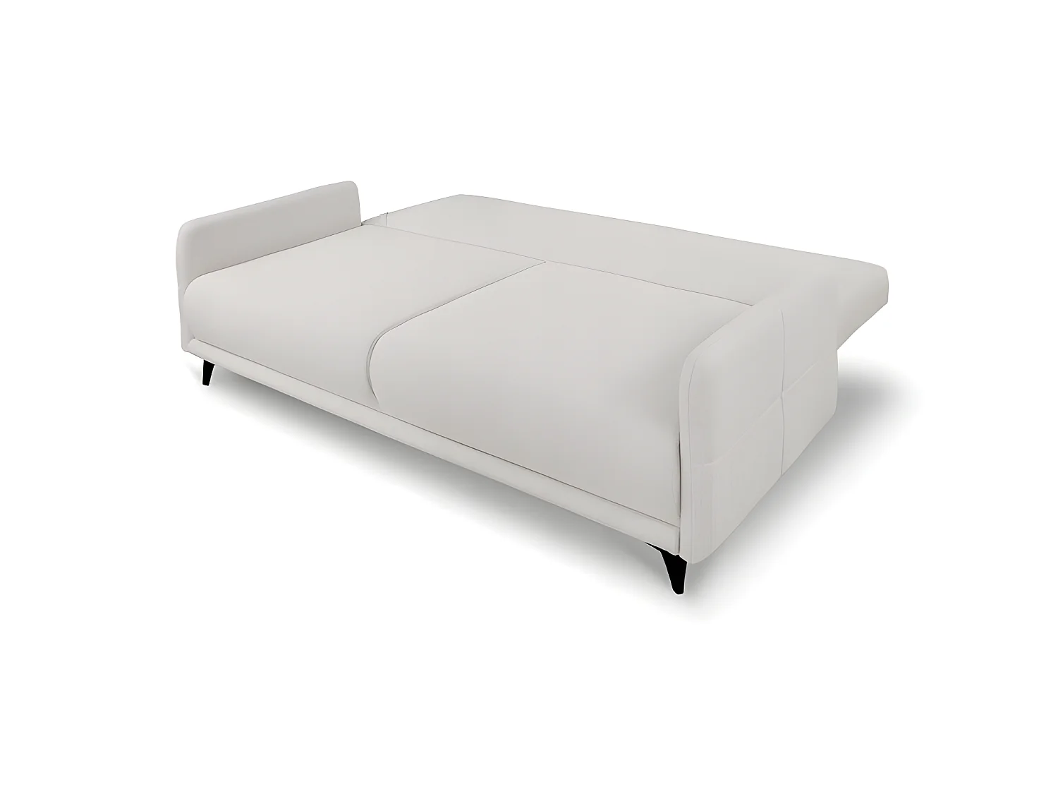 Canapé convertible 3 places tissu ZATEN NEVE03 210x99cm Beige clair