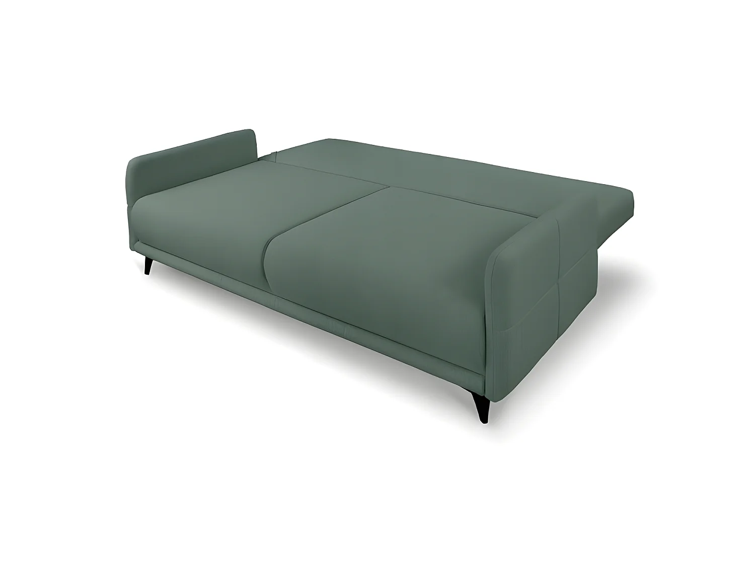 Canapé convertible 3 places tissu ZATEN NEVE34 210x99cm ton vert