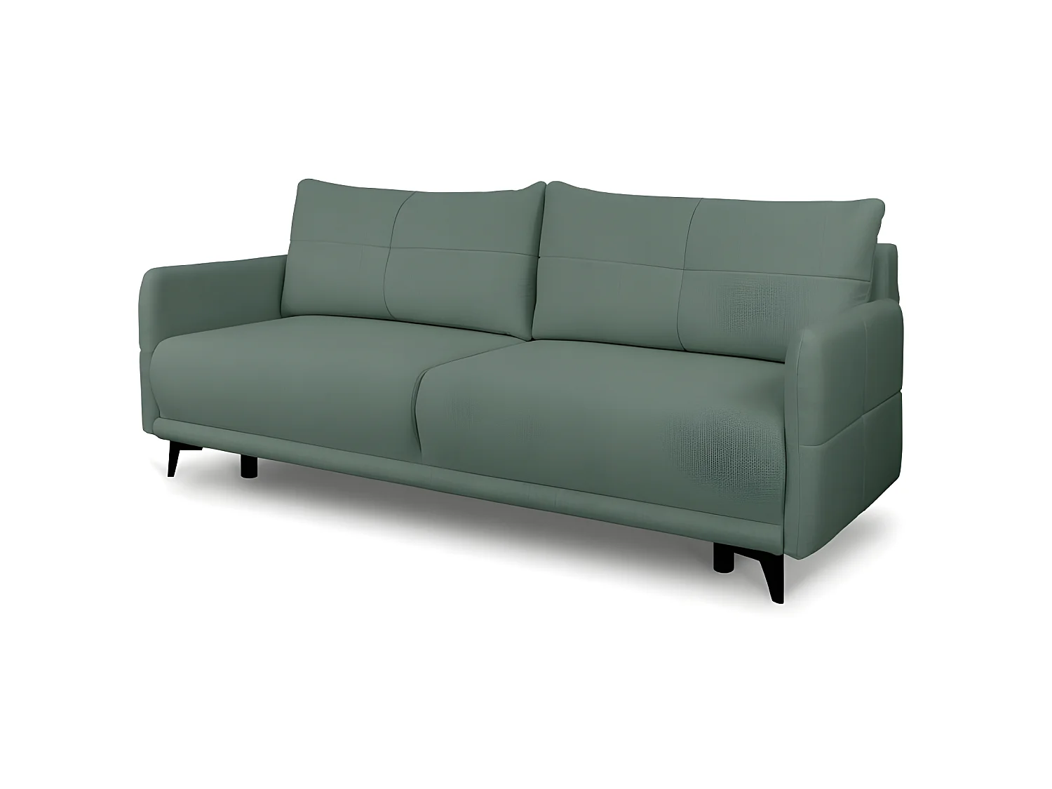 Canapé convertible 3 places tissu ZATEN NEVE34 210x99cm ton vert