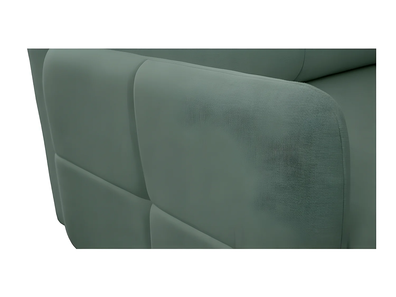 Canapé convertible 3 places tissu ZATEN NEVE34 210x99cm ton vert