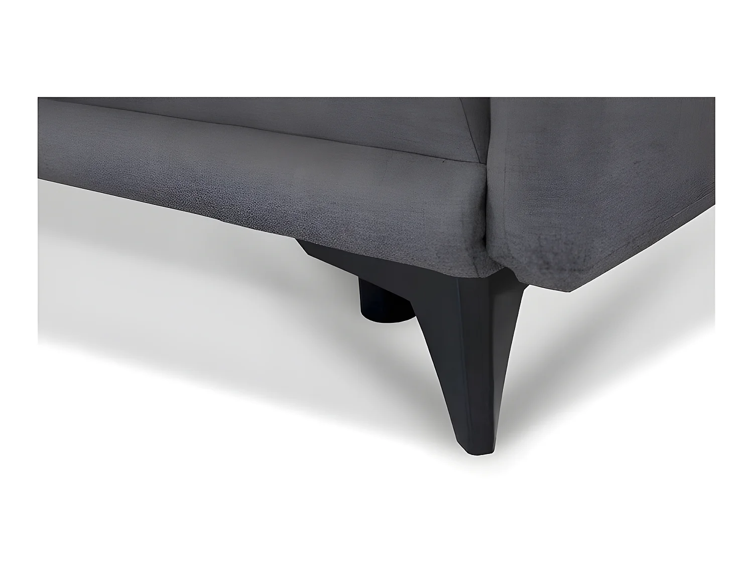 Canapé convertible 3 places tissu ROZI 3DL11 210x99cm graphite