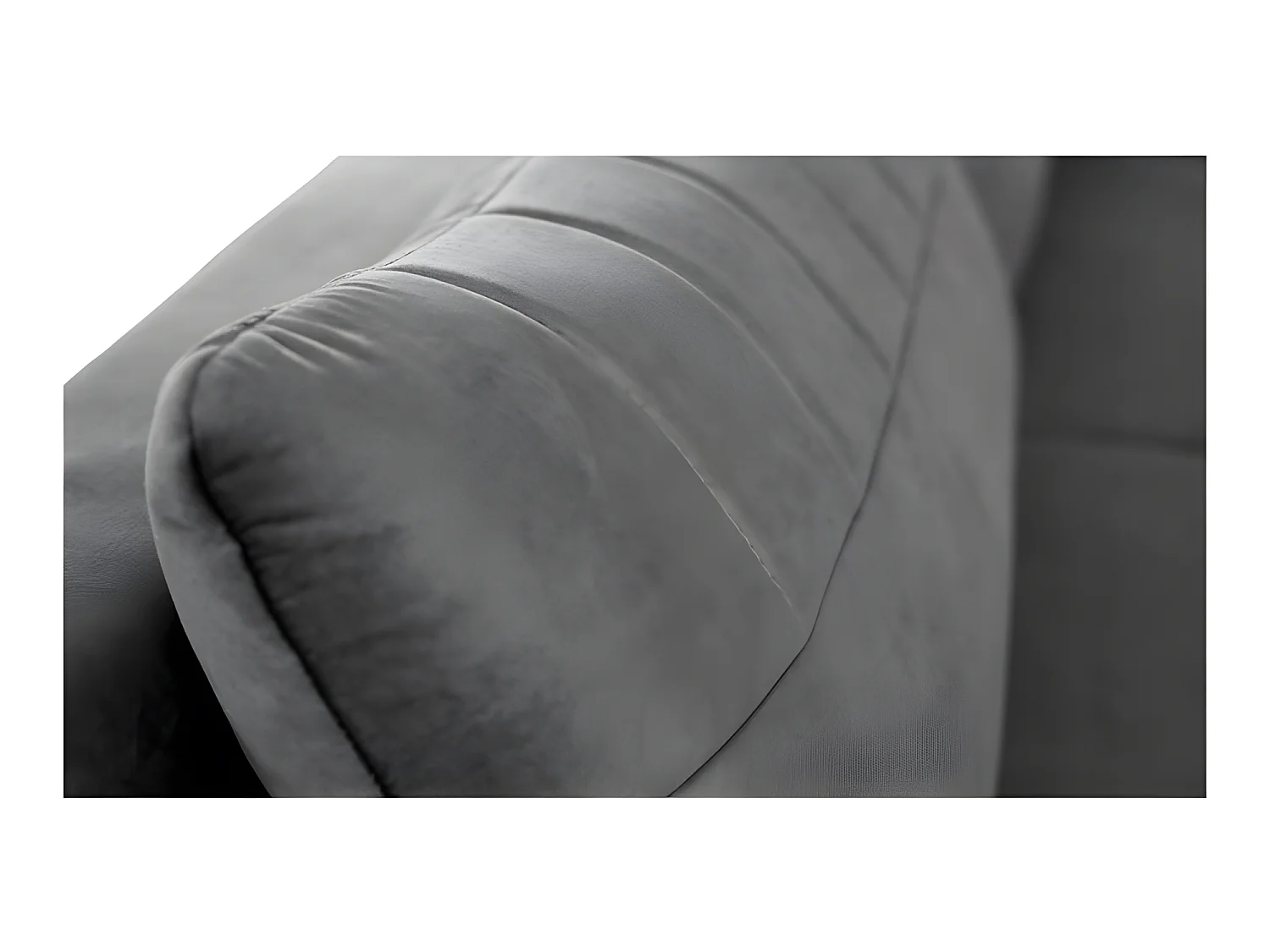 Canapé convertible 3 places tissu LAZIO 3DL304 210x99cm Velour Gris