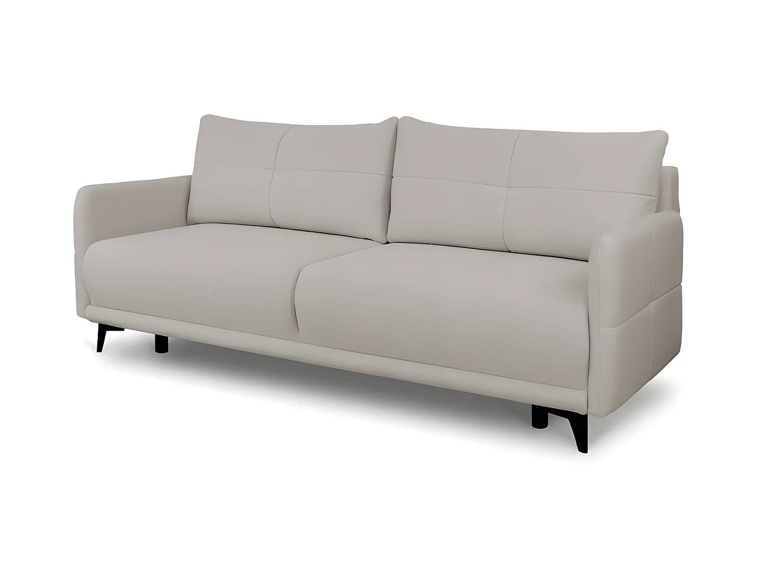 Canapé convertible 3 places tissu ZATEN NEVE13 210x99cm ton beige