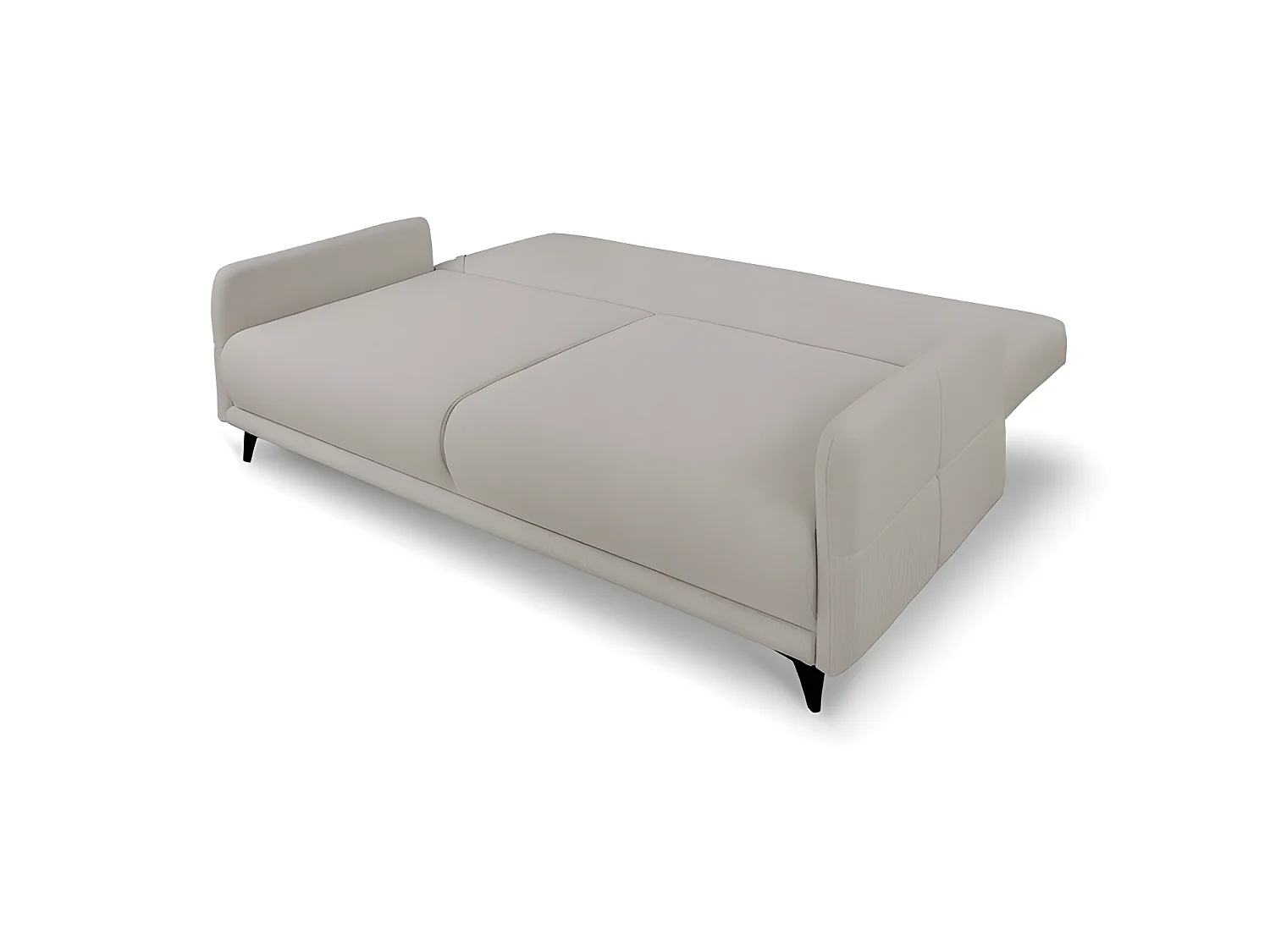 Canapé convertible 3 places tissu ZATEN NEVE13 210x99cm ton beige