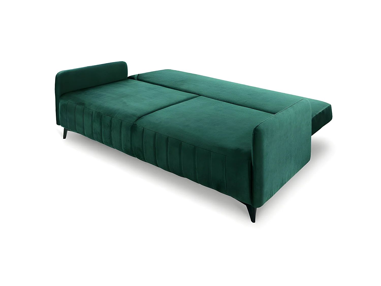 Canapé convertible 3 places tissu LAZIO 3DL298 210x99cm Velour vert