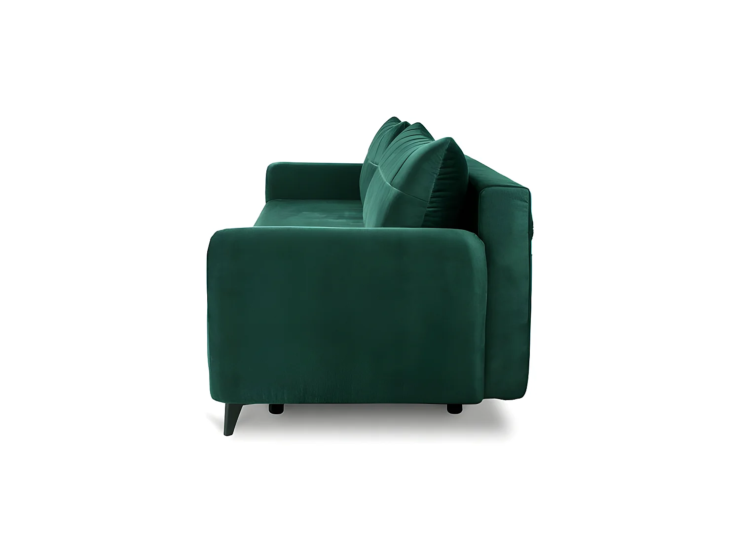 Canapé convertible 3 places tissu LAZIO 3DL298 210x99cm Velour vert