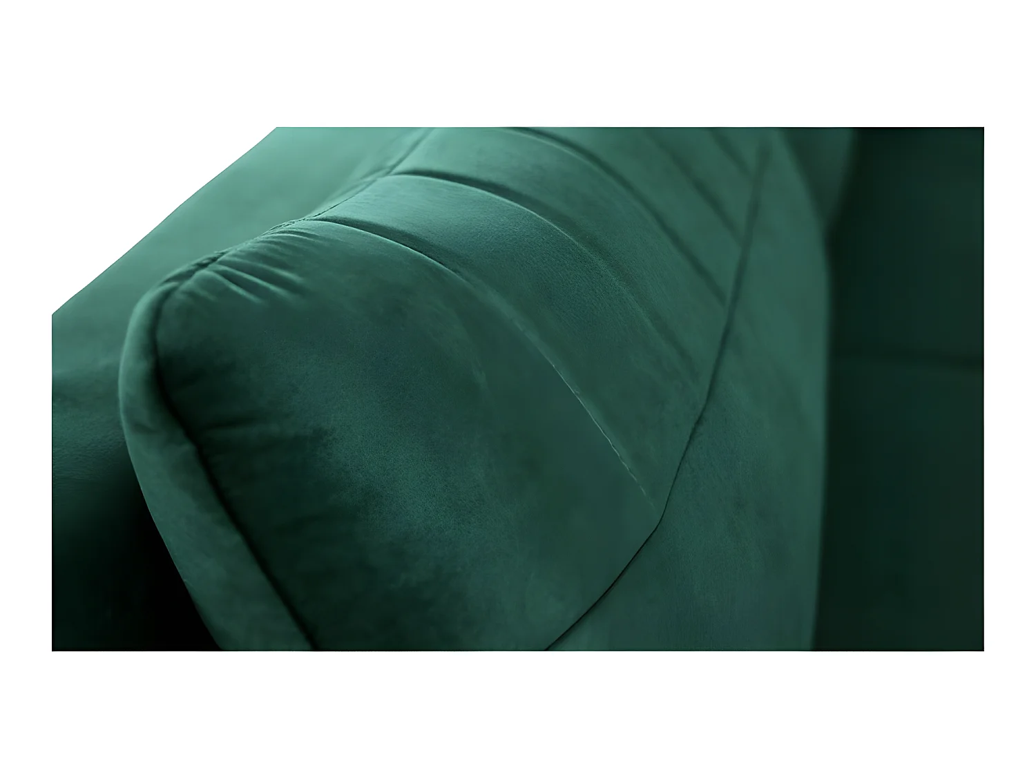 Canapé convertible 3 places tissu LAZIO 3DL298 210x99cm Velour vert