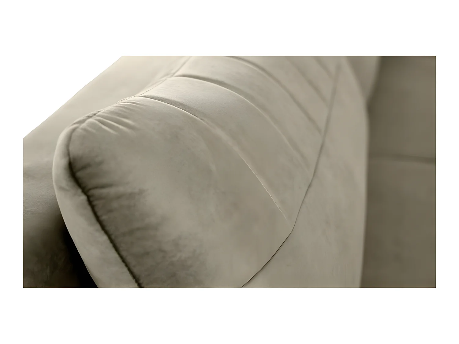 Canapé convertible 3 places tissu LAZIO 3DL291 210x99cm Velour Beige