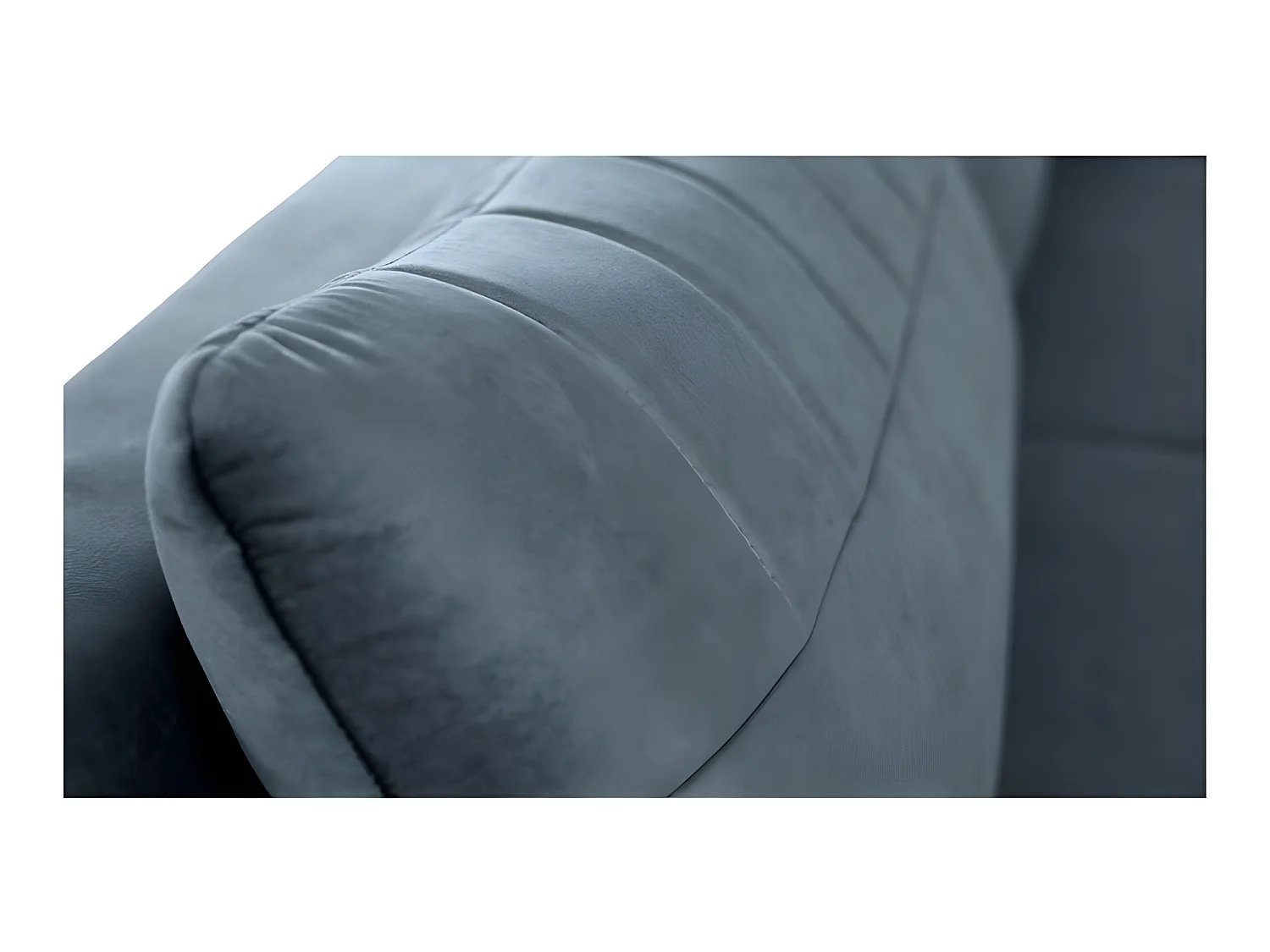 Canapé convertible 3 places tissu LAZIO 3DL300 210x99cm Velour bleu