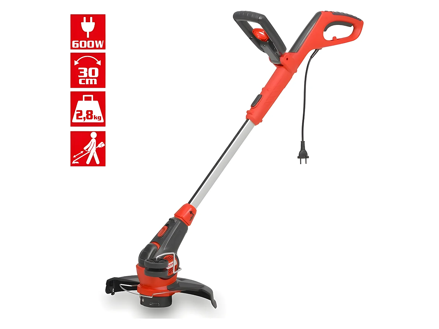 Hecht 630 Coupe herbe Coupe bordure électrique léger 600W 10 300tr/min