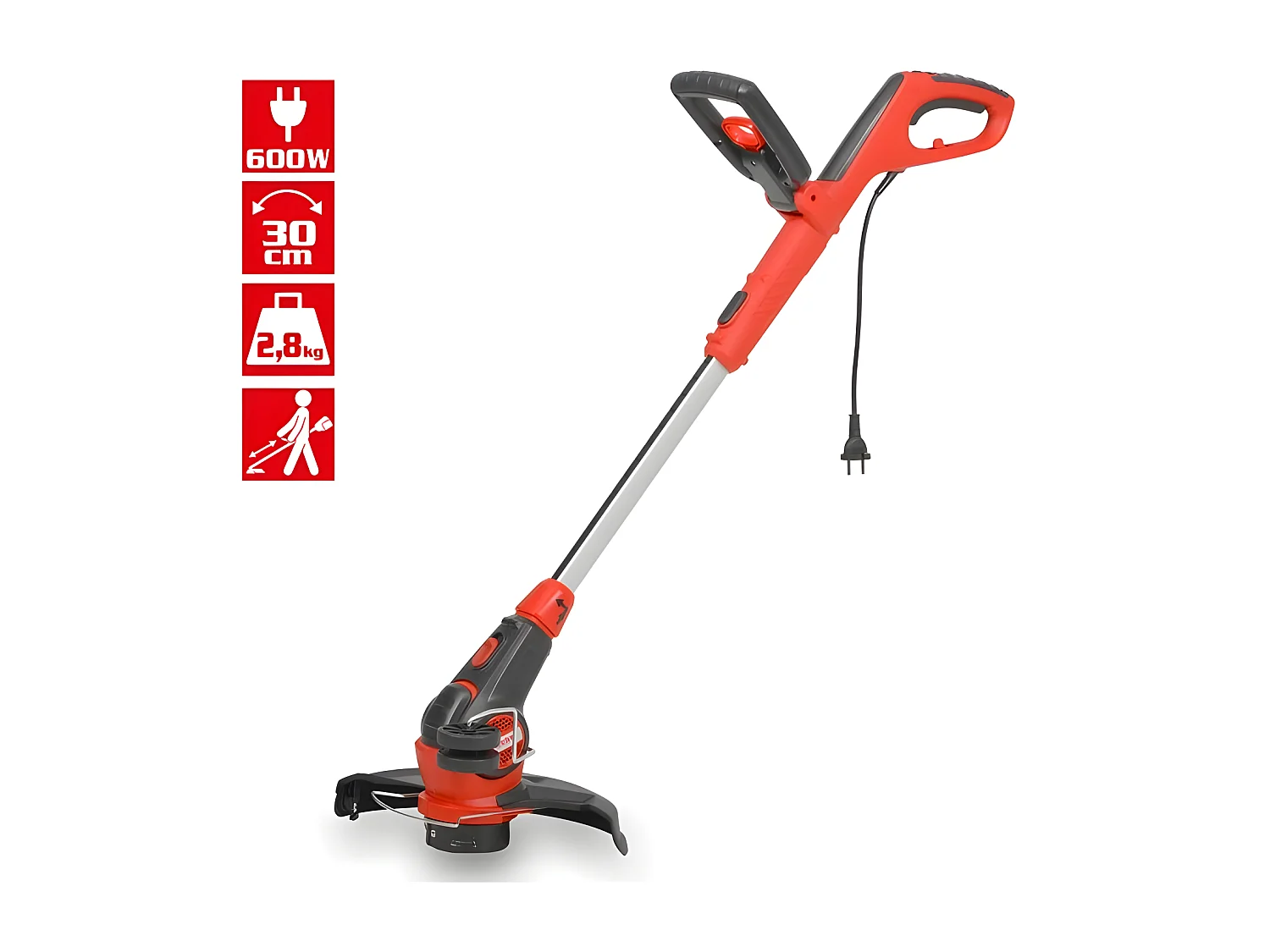 Hecht 630 Coupe herbe Coupe bordure électrique léger 600W 10 300tr/min
