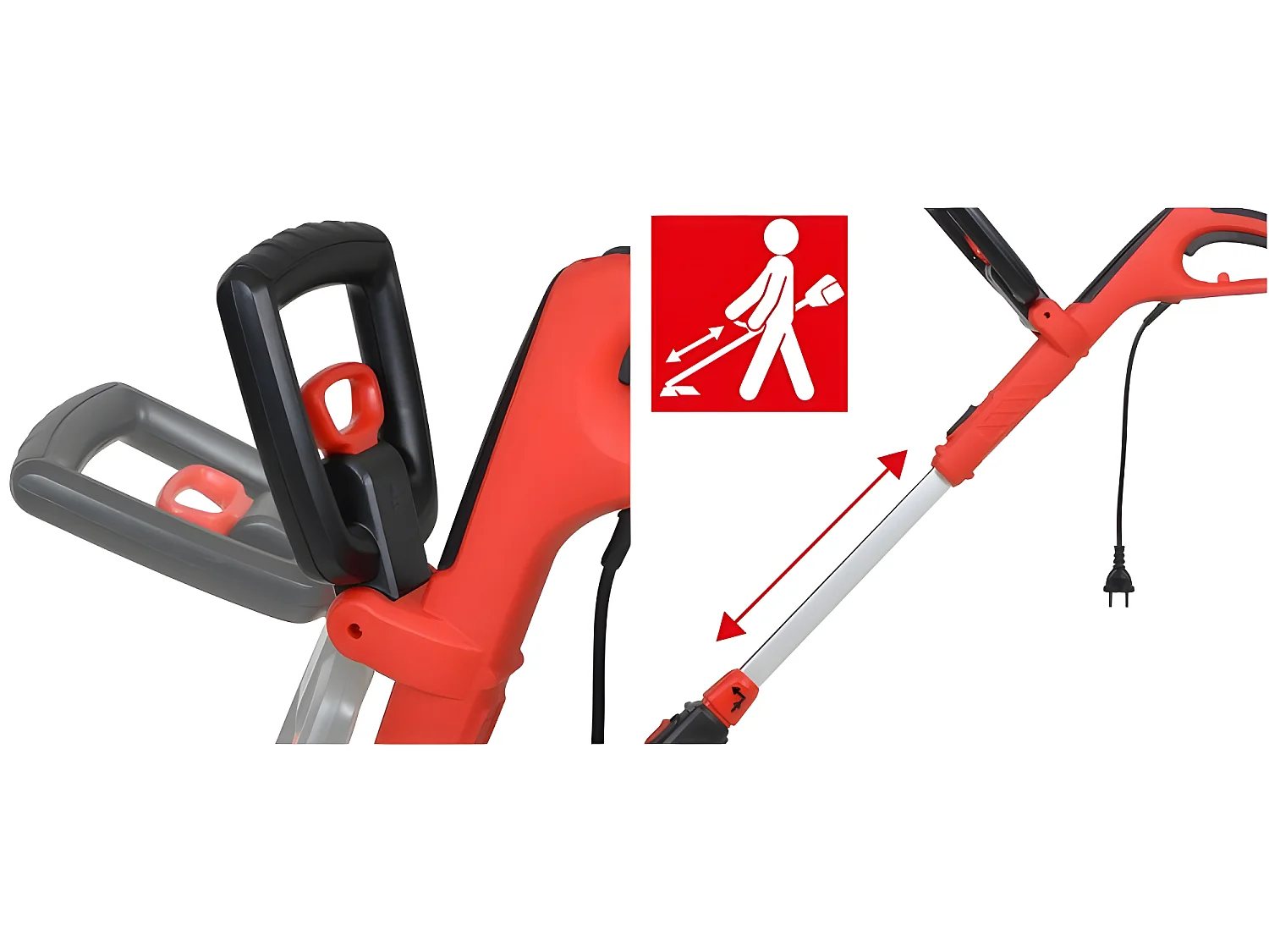 Hecht 630 Coupe herbe Coupe bordure électrique léger 600W 10 300tr/min