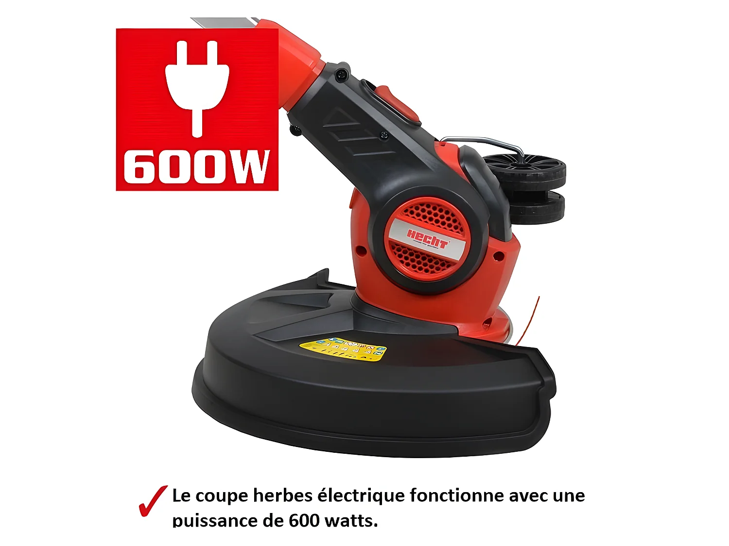 Hecht 630 Coupe herbe Coupe bordure électrique léger 600W 10 300tr/min
