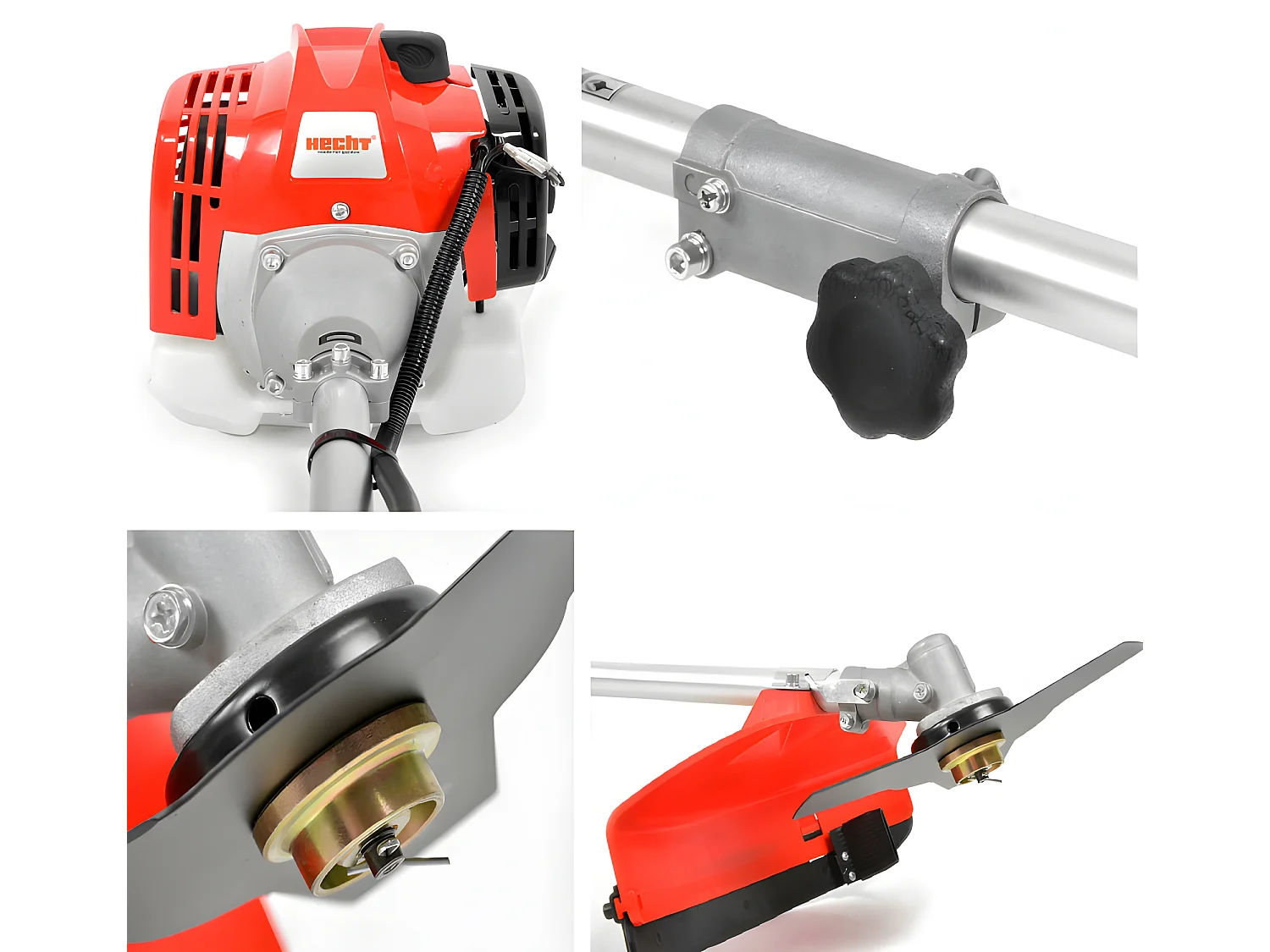 Hecht 135 BTS Débroussailleuse Coupe bordures essence 2temps de haute qualité largeur de coupe 255mm