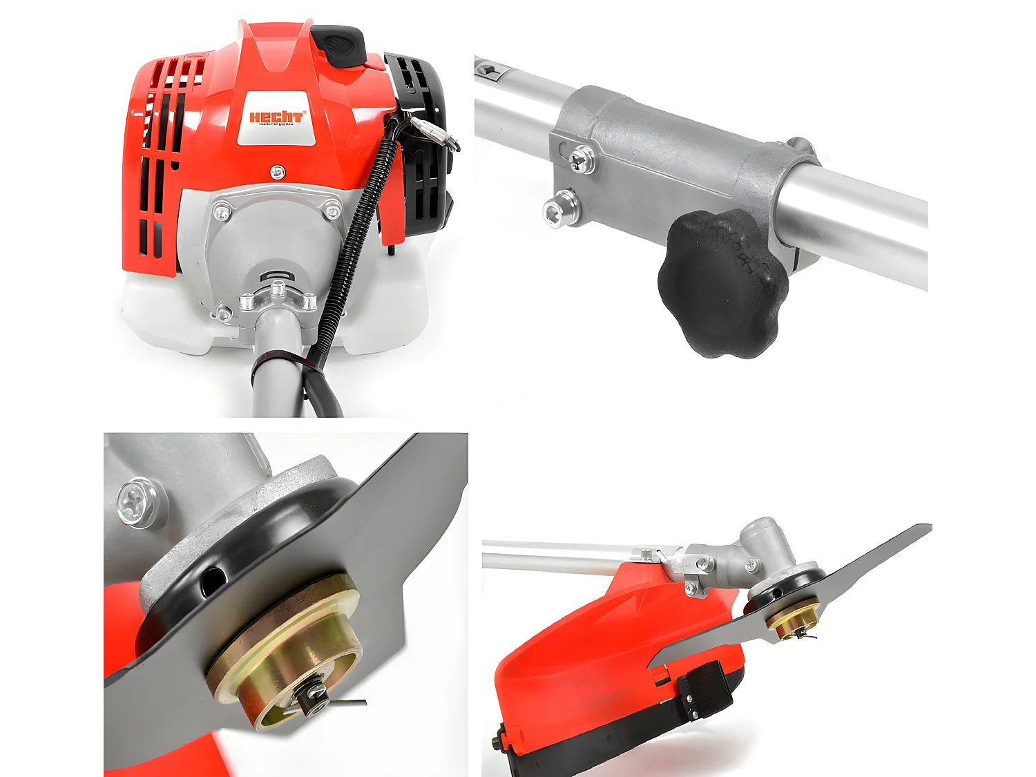 Hecht 135 BTS Débroussailleuse Coupe bordures essence 2temps de haute qualité largeur de coupe 255mm