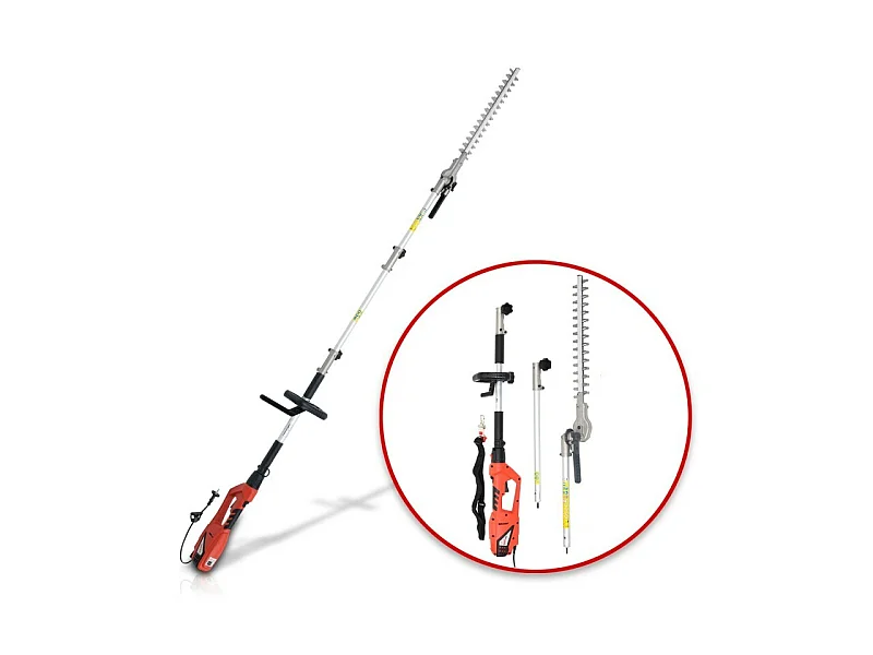 Hecht jardin 695 Taille haies telescopique electrique 900W pour arbustes et buissons