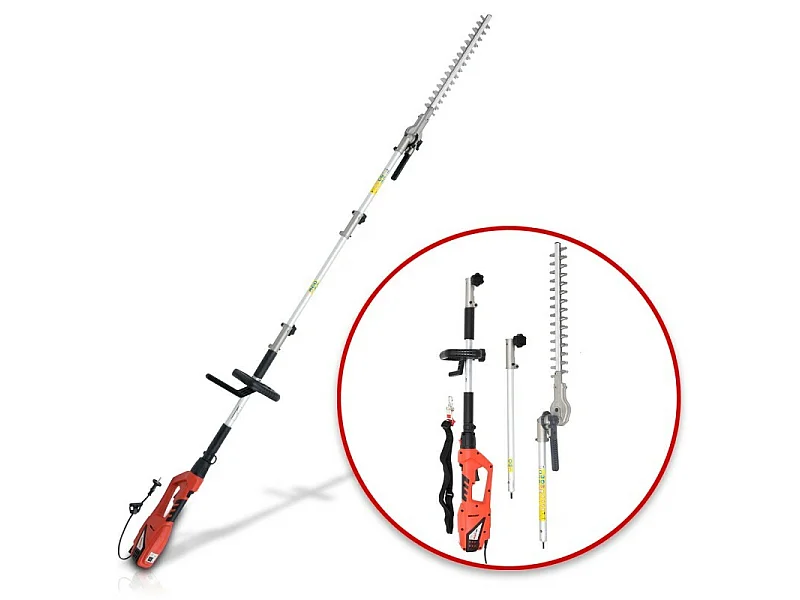 Hecht jardin 695 Taille haies telescopique electrique 900W pour arbustes et buissons