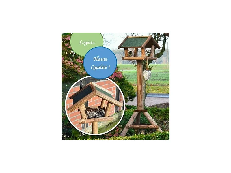 Mangeoire oiseaux exterieur pour oiseaux sauvage modele Logette-314