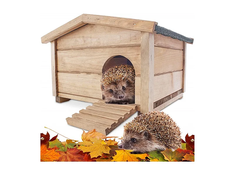 Abri Cabane Mangeoire Hérisson Refuge éxtérieur robuste en bois massif de haute qualité Hibernation Hiver"323 Ruby"