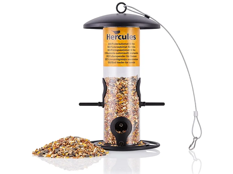 Mangeoire oiseaux extérieur à suspendre pour oiseaux sauvages pour jardin balcon Distributeur de nourriture«34717 Nourri-Silo»