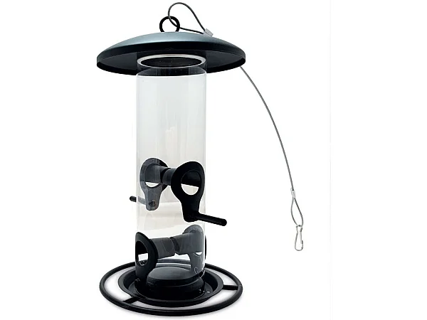 Mangeoire oiseaux extérieur à suspendre pour oiseaux sauvages pour jardin balcon Distributeur de nourriture«34717 Nourri-Silo»