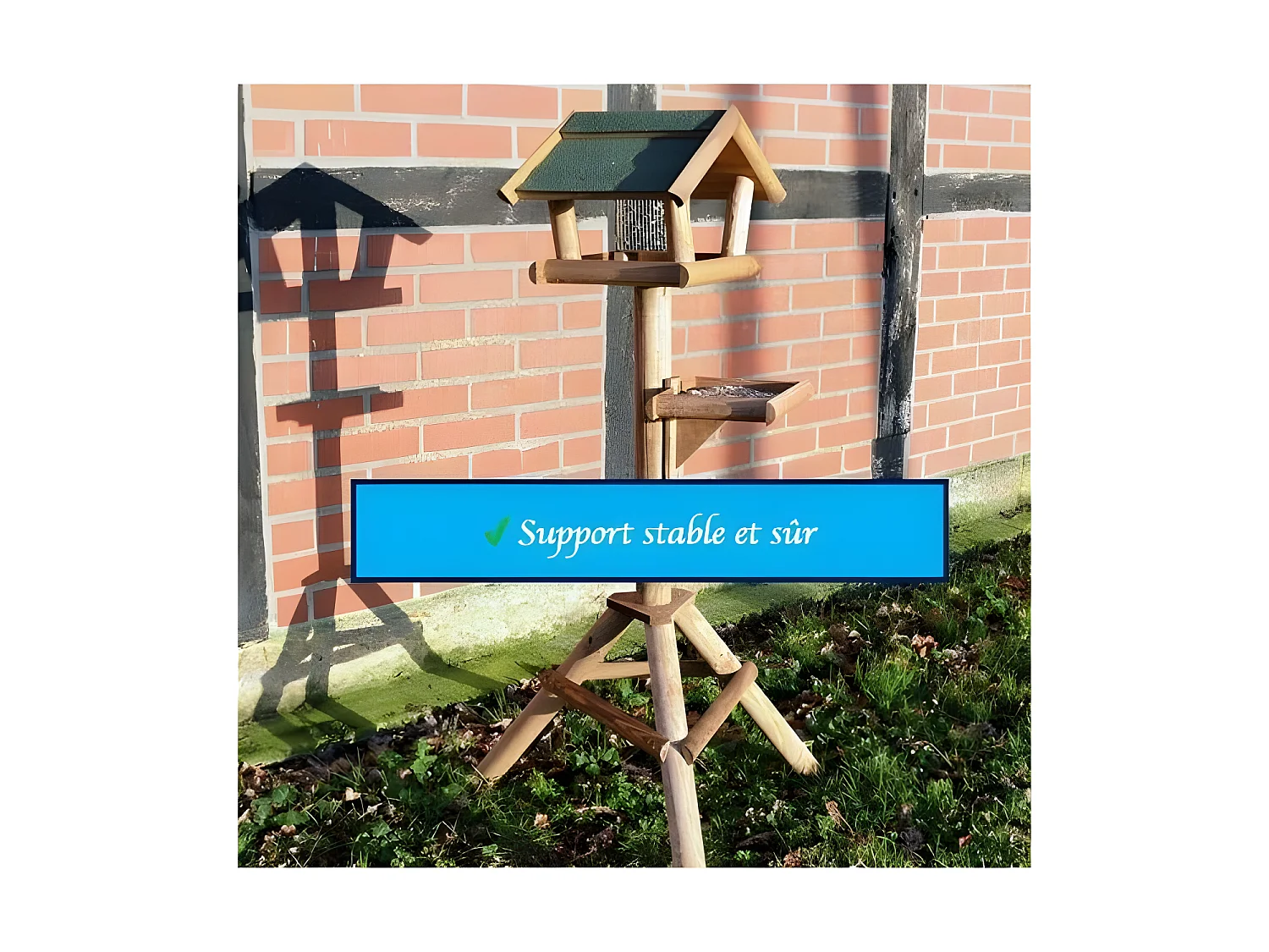 Mangeoire oiseaux exterieur pour oiseaux sauvage. Montage simple .modele Palace-313