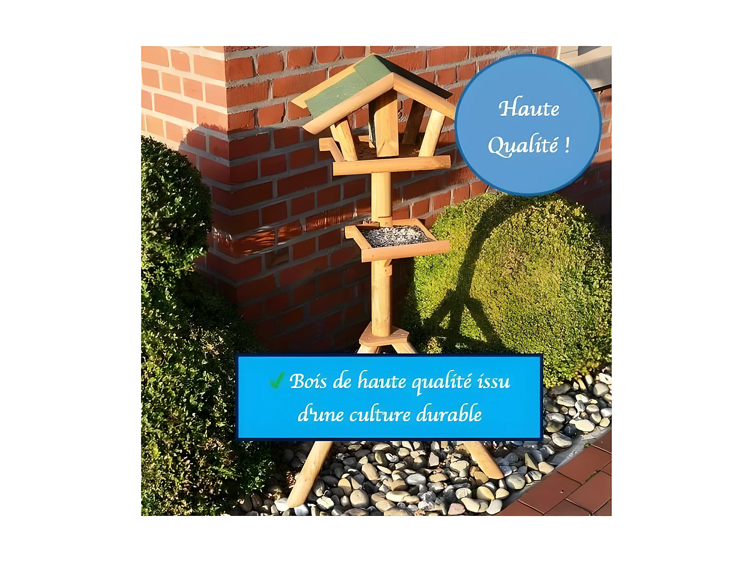 Mangeoire oiseaux exterieur pour oiseaux sauvage. Montage simple .modele Palace-313