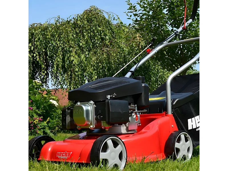 Hecht jardin 5406 Tondeuse à gazon essence 40 cm 3 positions 25-55 Bac 40 l BB LOISIR