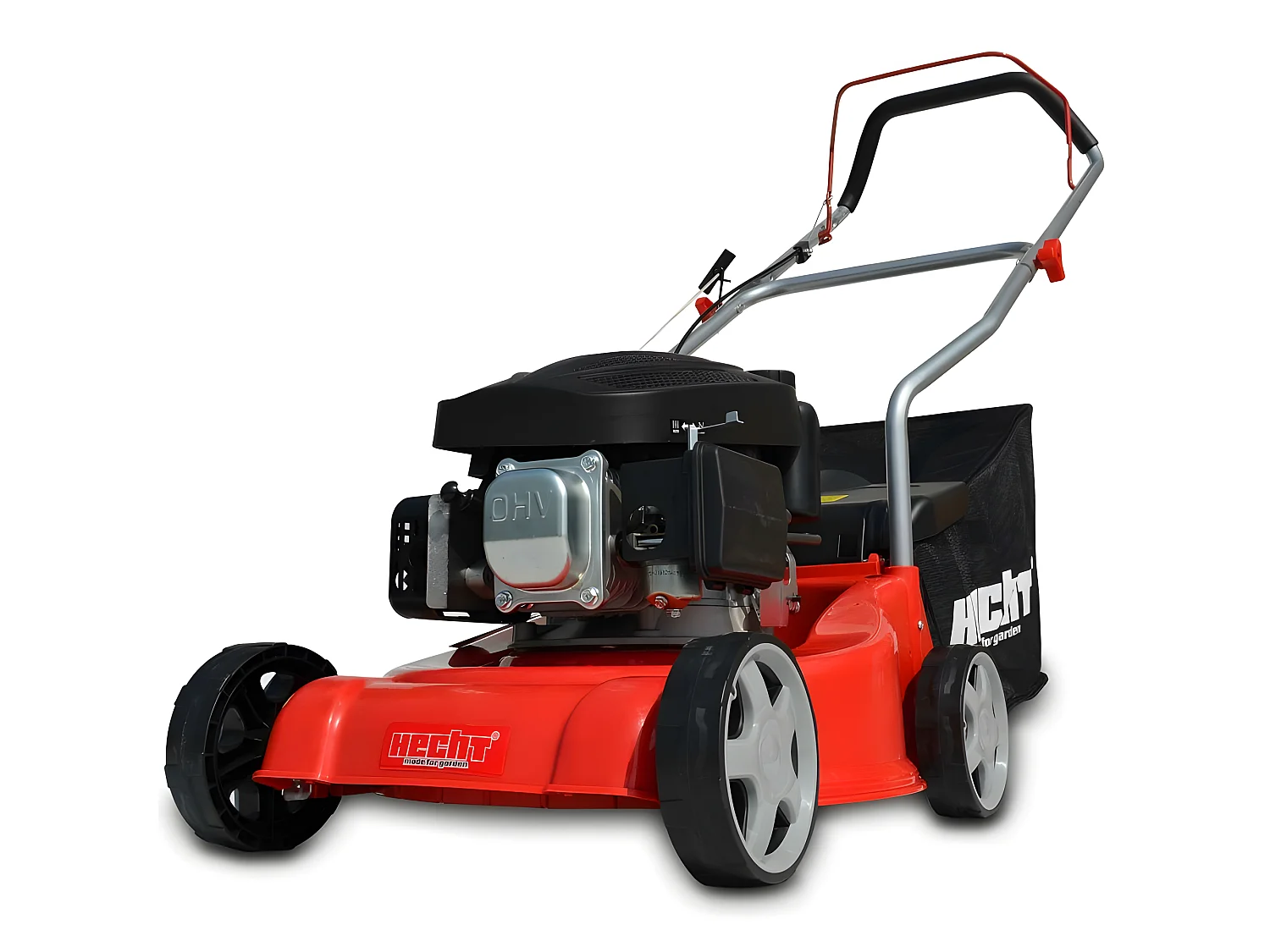 Hecht jardin 5406 Tondeuse à gazon essence 40 cm 3 positions 25-55 Bac 40 l BB LOISIR